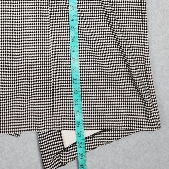 Shelby & Palmer Dress Size 8 Houndstooth Asymmetrical Faux Buttons - Picture 9 of 10
